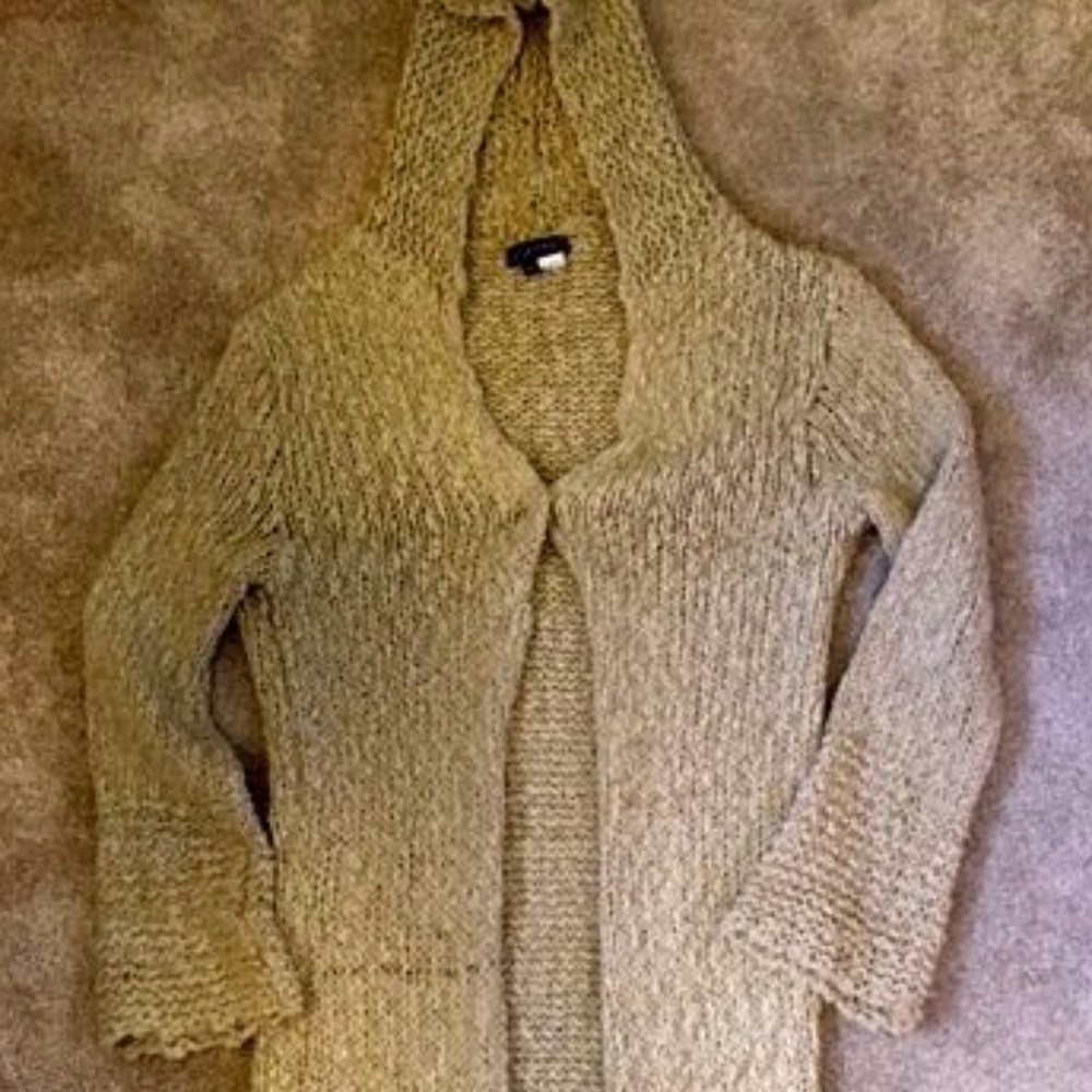Survival Open Front Long Knit Sweater
